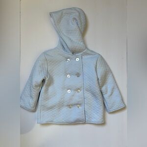 Baby Blue Quilted Jacket 12-18m